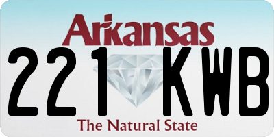 AR license plate 221KWB
