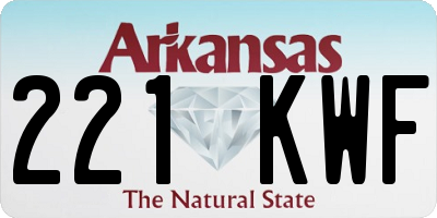 AR license plate 221KWF
