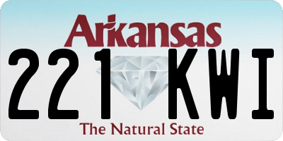AR license plate 221KWI