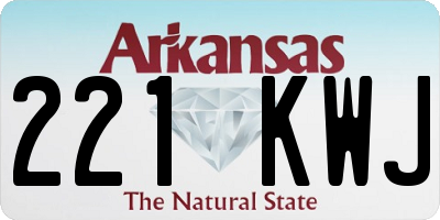 AR license plate 221KWJ