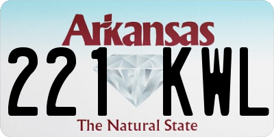 AR license plate 221KWL
