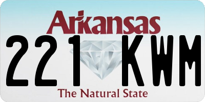 AR license plate 221KWM