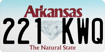 AR license plate 221KWQ