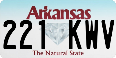 AR license plate 221KWV