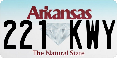 AR license plate 221KWY