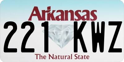 AR license plate 221KWZ