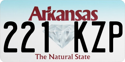 AR license plate 221KZP
