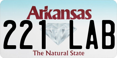 AR license plate 221LAB