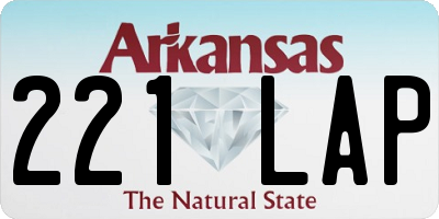 AR license plate 221LAP