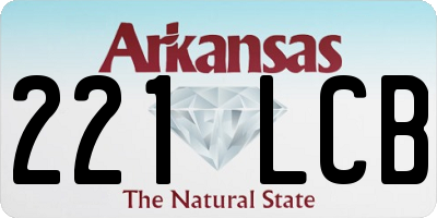 AR license plate 221LCB