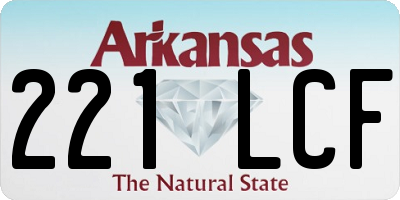AR license plate 221LCF