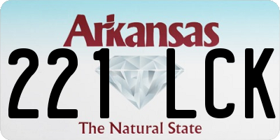 AR license plate 221LCK