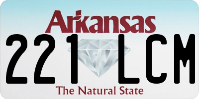AR license plate 221LCM
