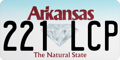 AR license plate 221LCP