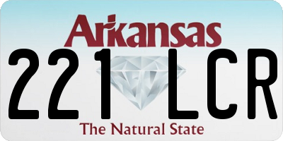 AR license plate 221LCR