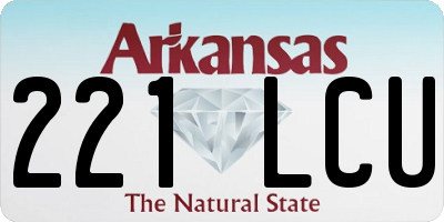AR license plate 221LCU