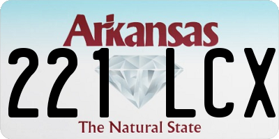 AR license plate 221LCX