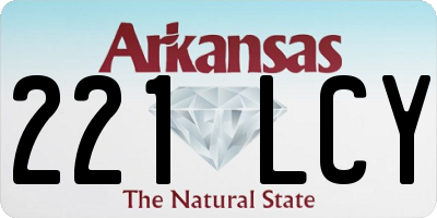 AR license plate 221LCY