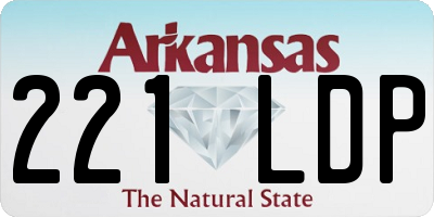 AR license plate 221LDP