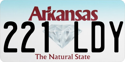 AR license plate 221LDY