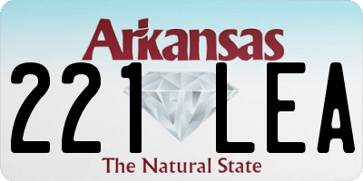 AR license plate 221LEA