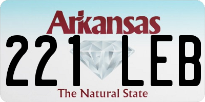 AR license plate 221LEB