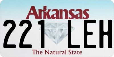 AR license plate 221LEH