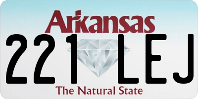 AR license plate 221LEJ