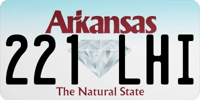 AR license plate 221LHI