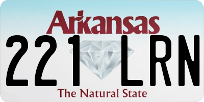 AR license plate 221LRN