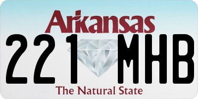 AR license plate 221MHB