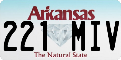 AR license plate 221MIV