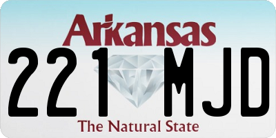 AR license plate 221MJD