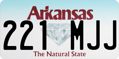 AR license plate 221MJJ