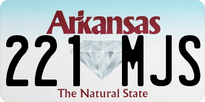 AR license plate 221MJS