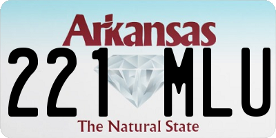 AR license plate 221MLU