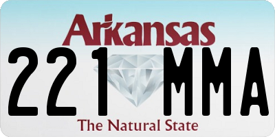 AR license plate 221MMA