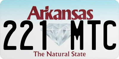 AR license plate 221MTC