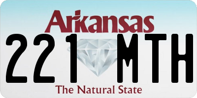 AR license plate 221MTH