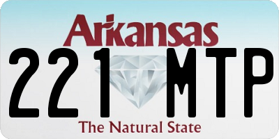AR license plate 221MTP