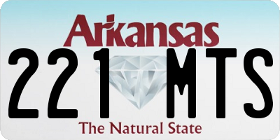 AR license plate 221MTS