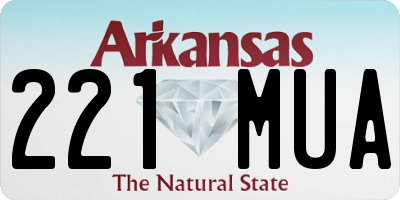 AR license plate 221MUA