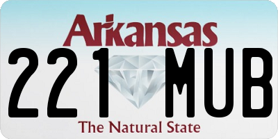 AR license plate 221MUB