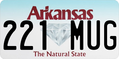 AR license plate 221MUG