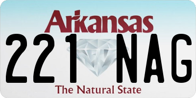 AR license plate 221NAG