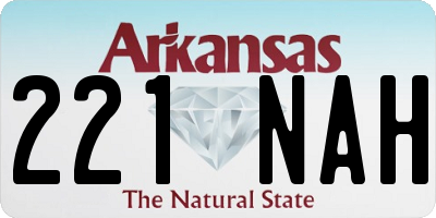 AR license plate 221NAH