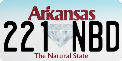 AR license plate 221NBD