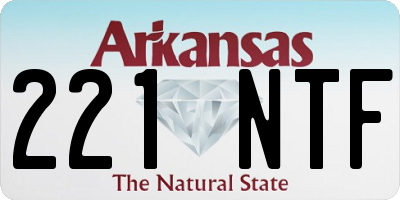 AR license plate 221NTF