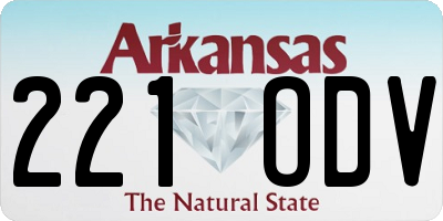 AR license plate 221ODV
