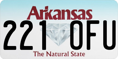 AR license plate 221OFU